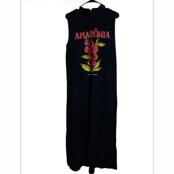 NWT Rare Farm Rio the Macacão Saruel Amazônia black jumpsuit size P (S) - Picture 4 of 7
